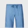 Washed Linen Bermuda Shorts