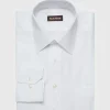 White Broadcloth Cotton Dress Shirt