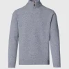 Wool & Cashmere Mock Neck Zip Sweater