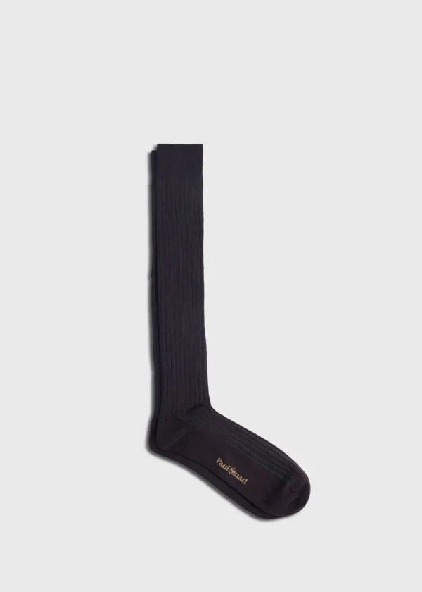 Wool & Cotton Shadow Stripe Sock