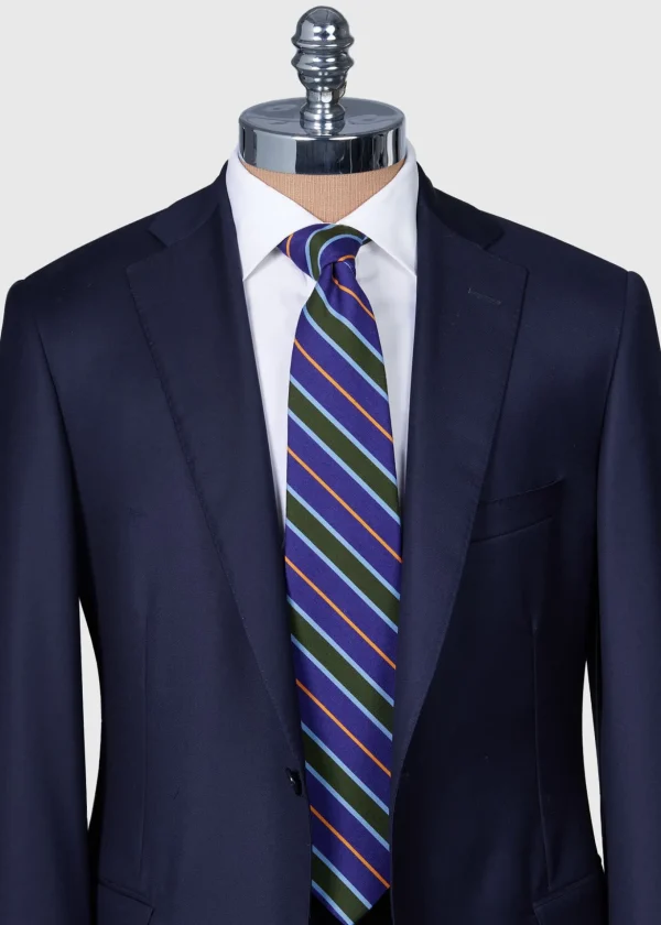 Wool & Cotton Stripe Tie