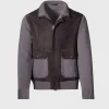 Wool And Suede Bomber Jacket