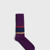 Wool Blend Colorblock Boot Sock