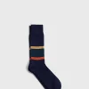 Wool Blend Colorblock Boot Sock