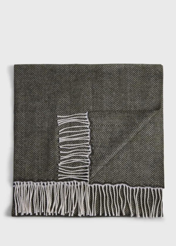 Wool Chevron Scarf