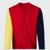 Wool Colorblock Cardigan
