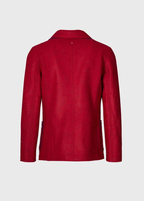 Wool Knit Raw Edge Jacket