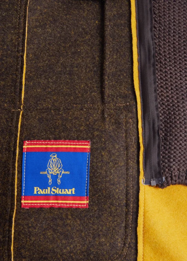 Wool Raw Edge Jacket With Gilet
