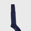 Wool Vertical Dash Stripe Sock