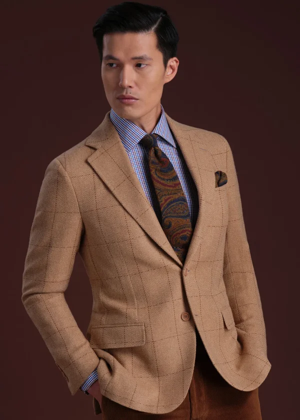 Wool Windowpane Jacket