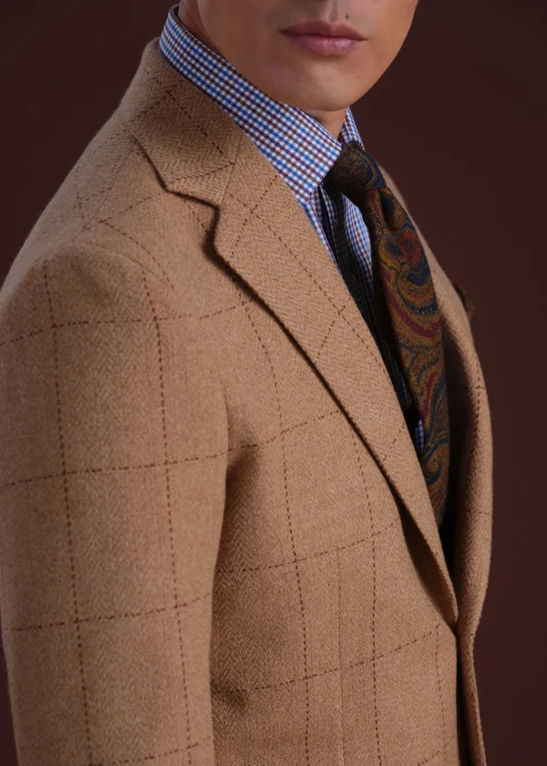 Wool Windowpane Jacket