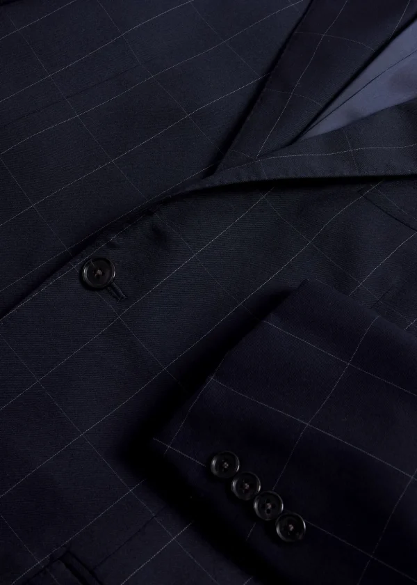 Wool Windowpane Suit
