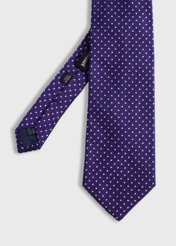 Woven Silk Micro Dot Tie