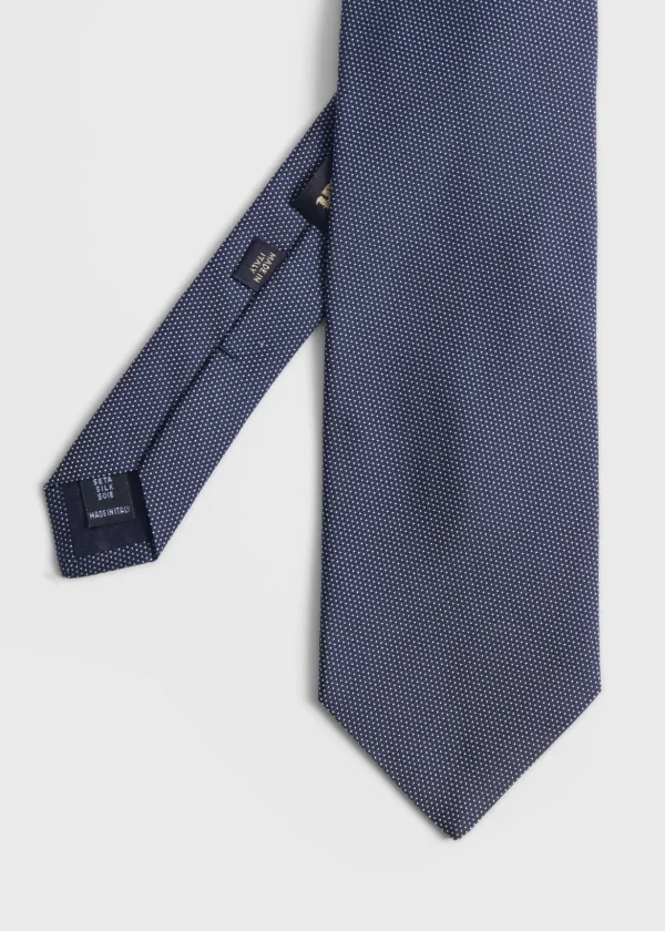 Woven Silk Micro Dot Tie