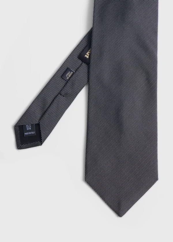 Woven Silk Micro Dot Tie