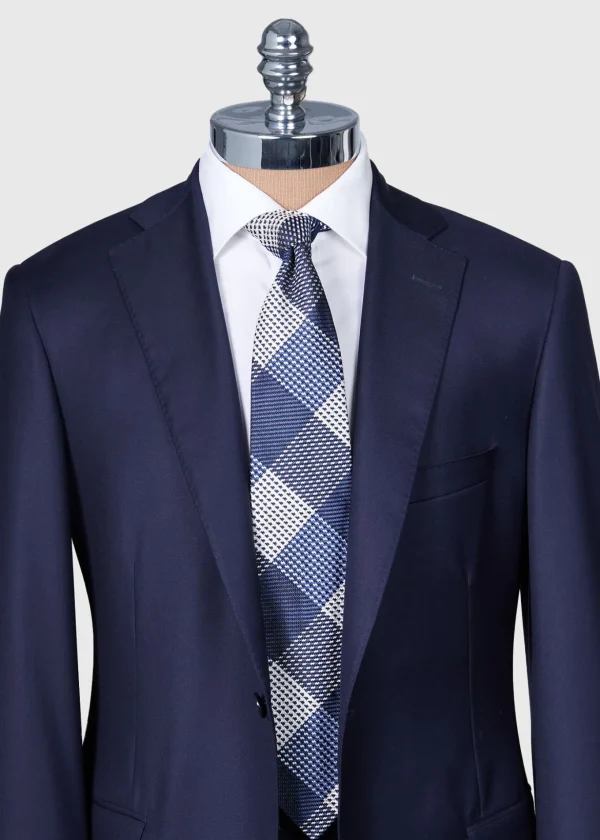 Woven Silk Patchwork Plaid Tie
