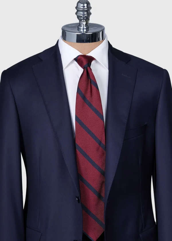 Woven Silk Regimental Stripe Tie
